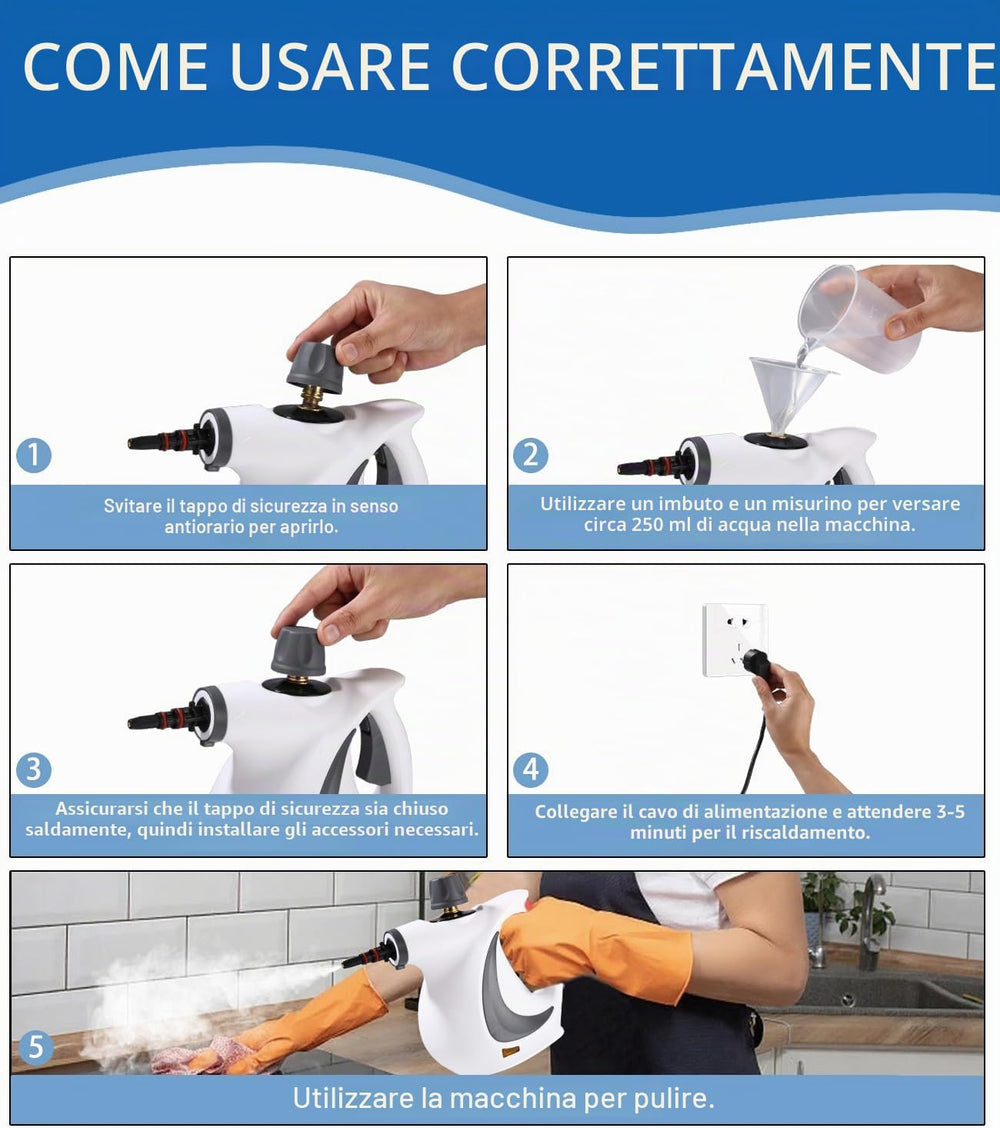 1050W Handheld Steam Cleaner