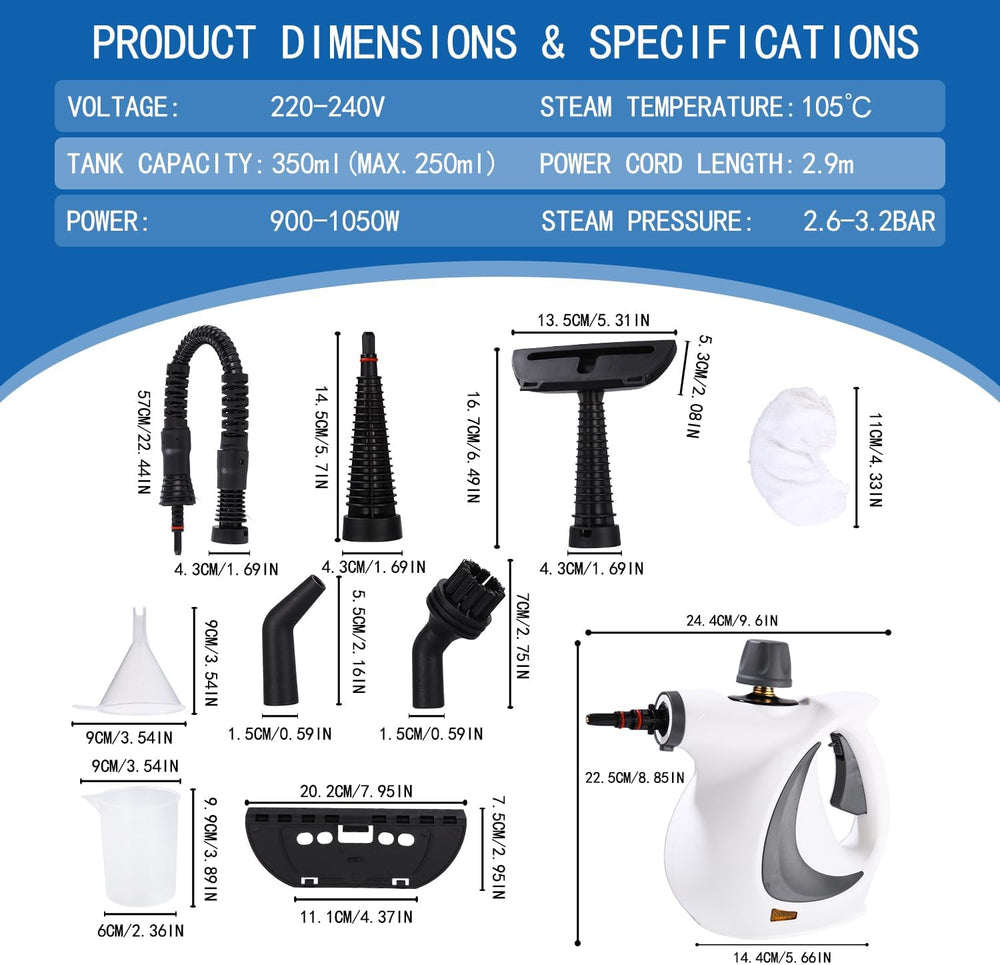 1050W Handheld Steam Cleaner